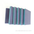 Almohadillas de esponja abrasivas de Corundum de circonio azul para muebles